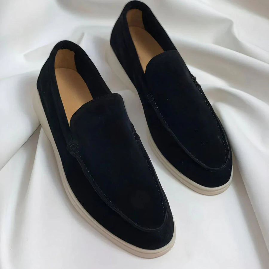 Alvaro | Mocasines de ante con suela híbrida