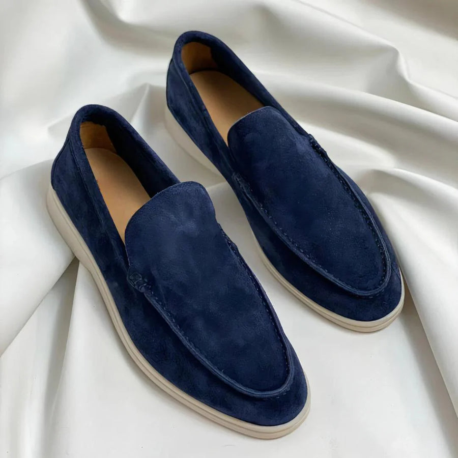 Alvaro | Mocasines de ante con suela híbrida