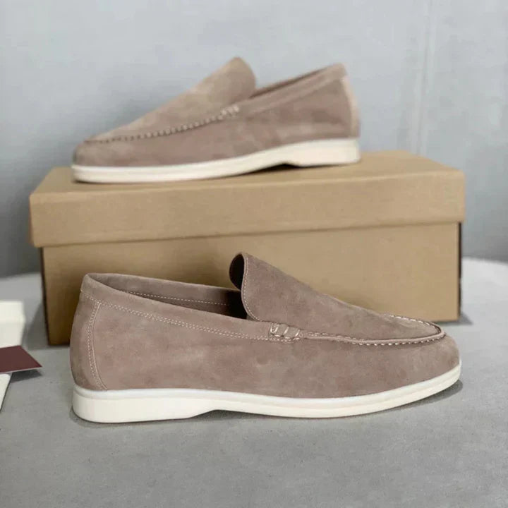 Alvaro | Mocasines de ante con suela híbrida