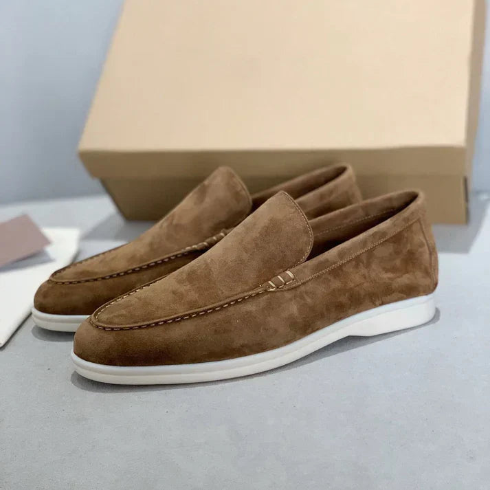 Alvaro | Mocasines de ante con suela híbrida