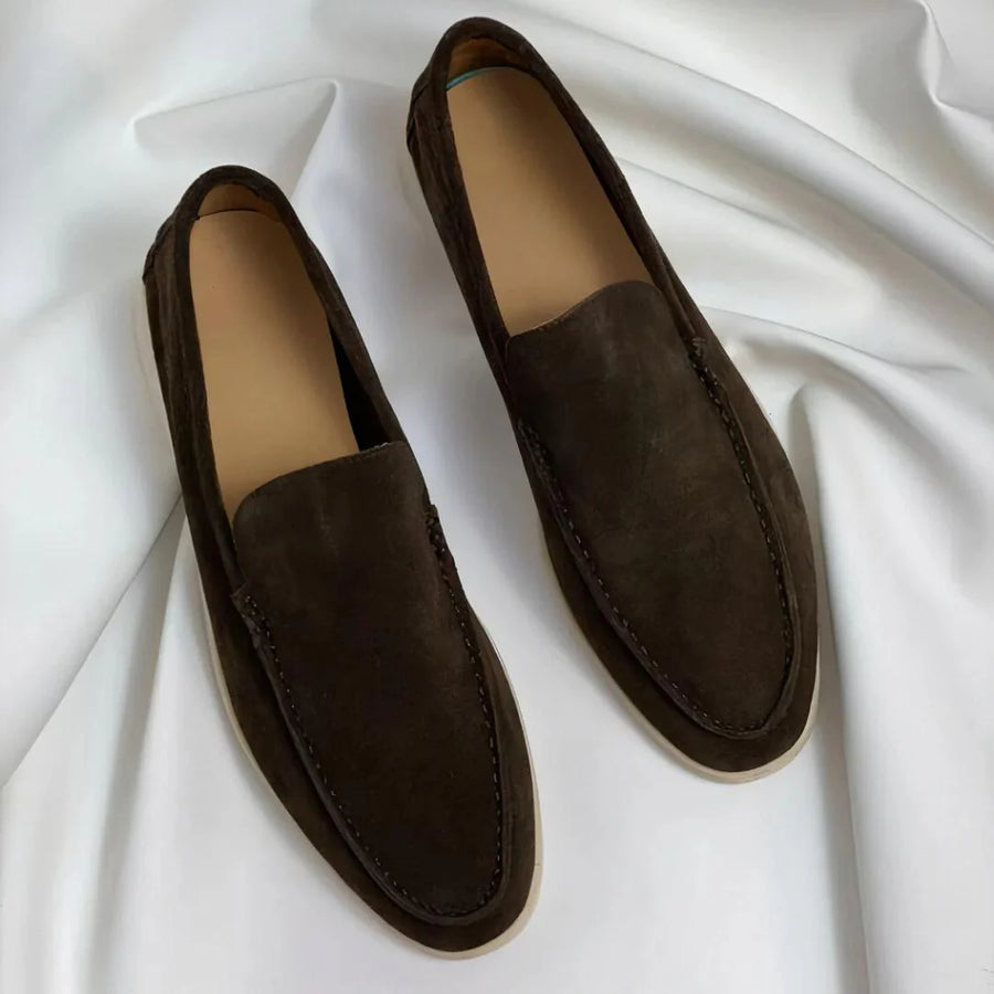 Alvaro | Mocasines de ante con suela híbrida