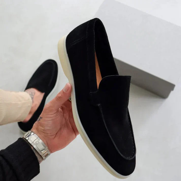 Alvaro | Mocasines de ante con suela híbrida